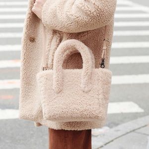 ISO Dagne Dover shearling petite tote